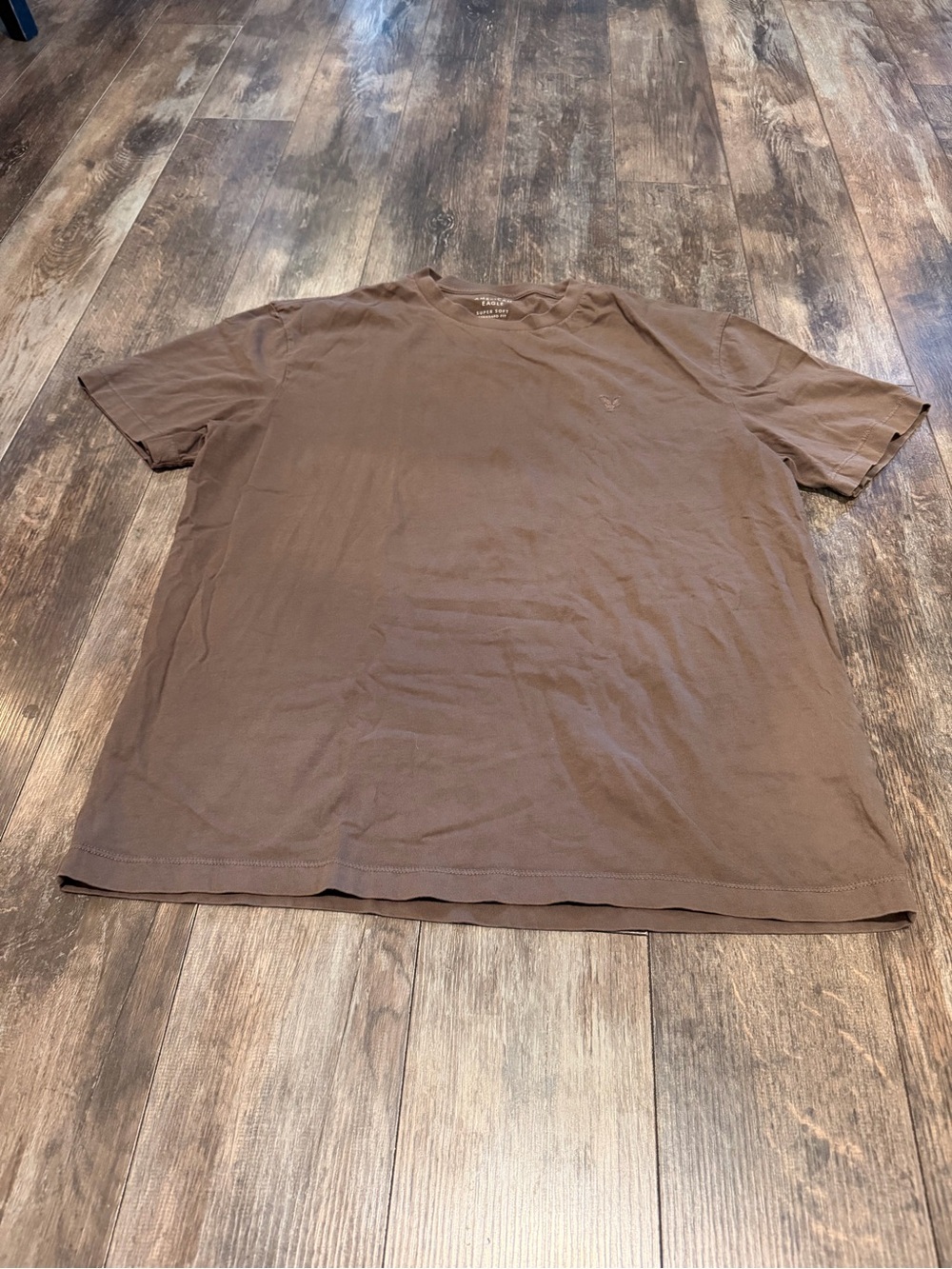 American Eagle Outfitters Brown Short Sleeve Crew Tee